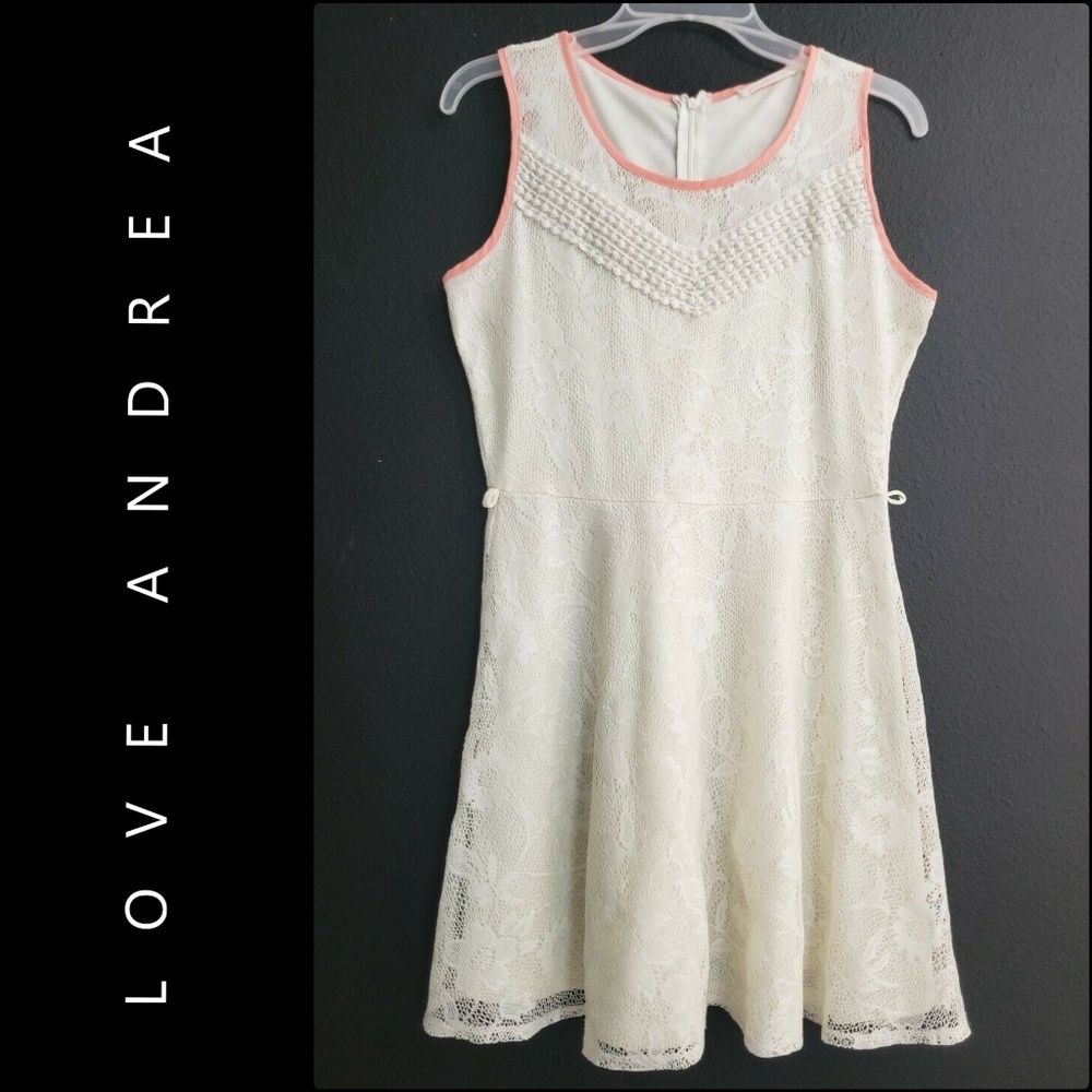 Love Andrea Kids Sleeveless Lace Dress Size 12